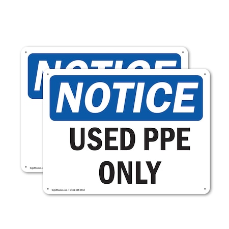 Signmission 7 in Height, 10 in Width, Plastic, Rectangle OS-2PACK-NS-P-710-L-18836